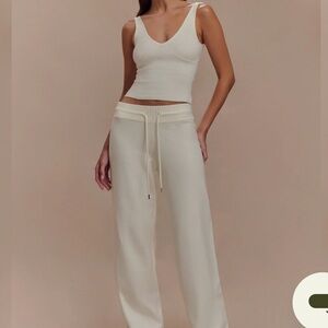 Meshki Natalya Knit Cami & Wide Leg Pants Set Size XXS